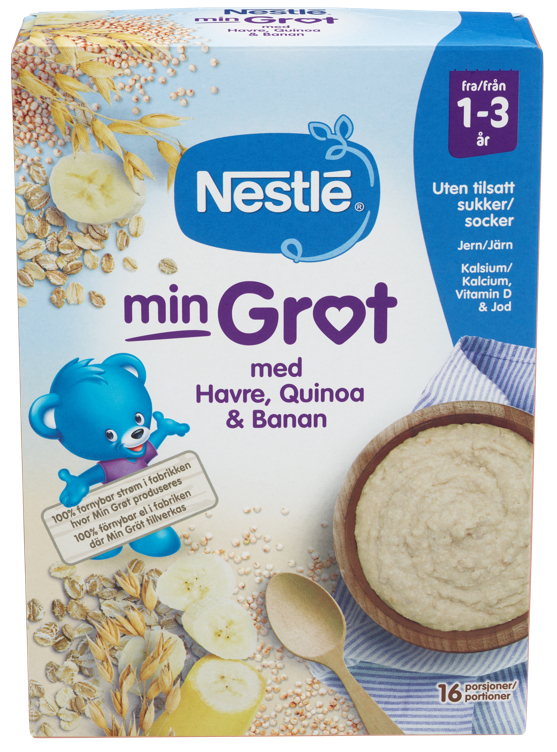 Min grøt havre quinoa banan 1-3år  450g