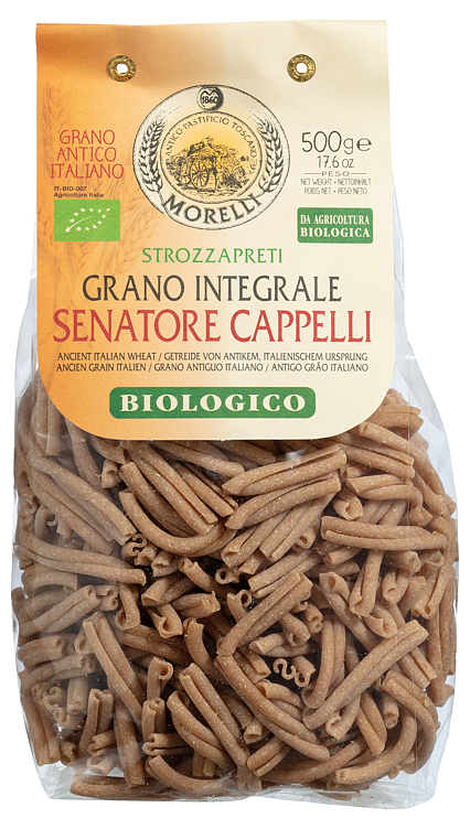 Strozzapreti pasta fullkorn økol.   500g