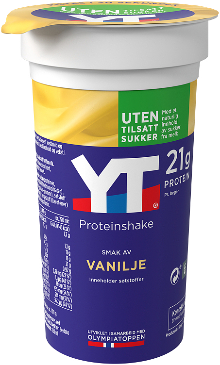 Yt prot.rik vaniljeshake  220ml