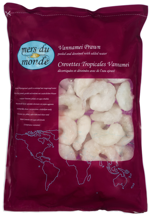 Scampi 16/20 renset iqf 20% glassering  1kg