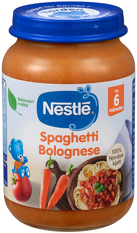 Naturnes spaghetti bolognese 6m økol.   190g
