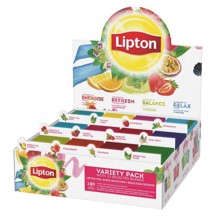Lipton variety pack 285g   12x15poser