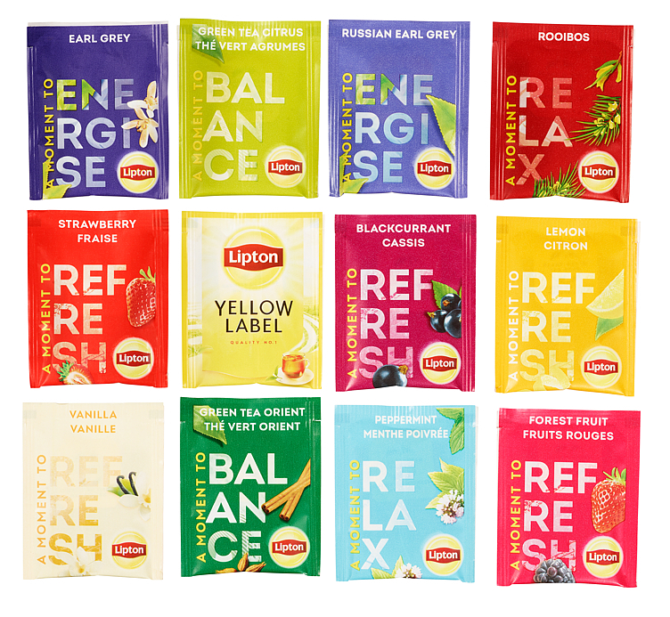 Lipton te assortert 500g   300poser