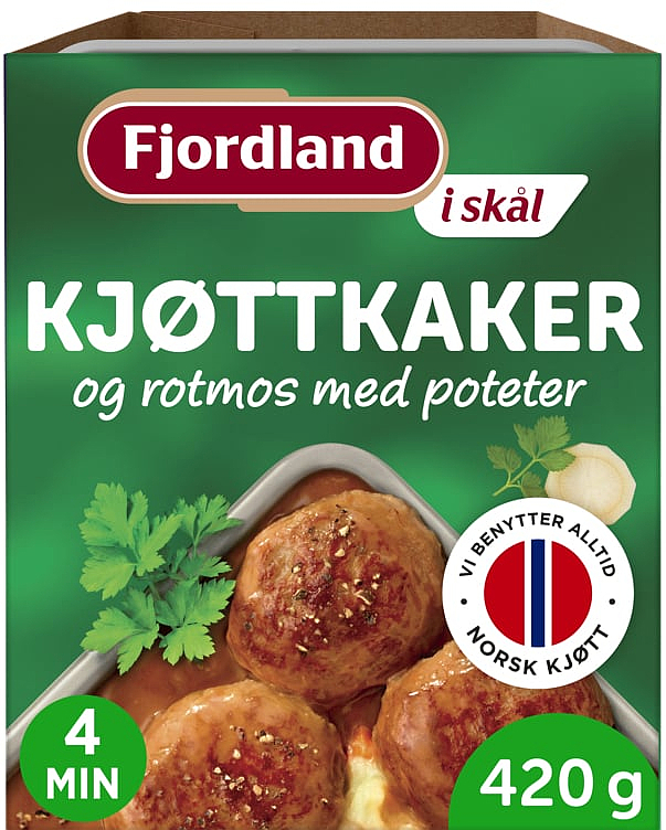 Kjøttkaker og rotmos m/potet i skål  420g