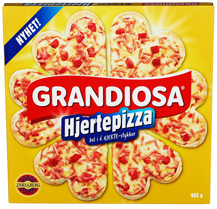 Grandiosa hjertepizza  485g