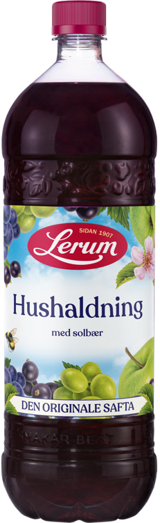 Husholdningssaft m/solbær  1,5 l