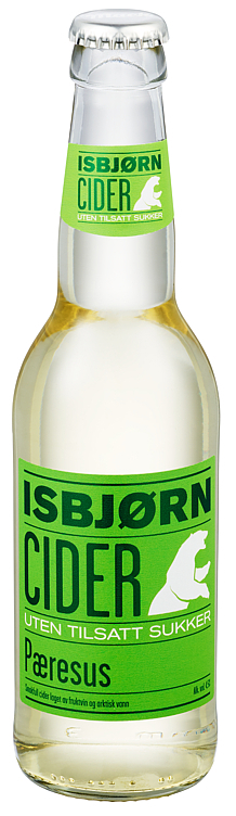 Isbjørn cider pæresus fl  4,5%  24x33cl