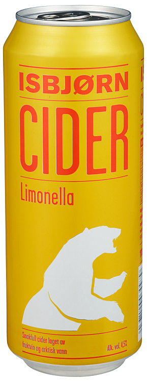 Isbjørn cider limonella bx  4,5%  24x50cl