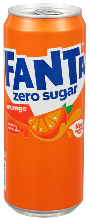 Fanta zero sugar orange sleek bx  20x33cl