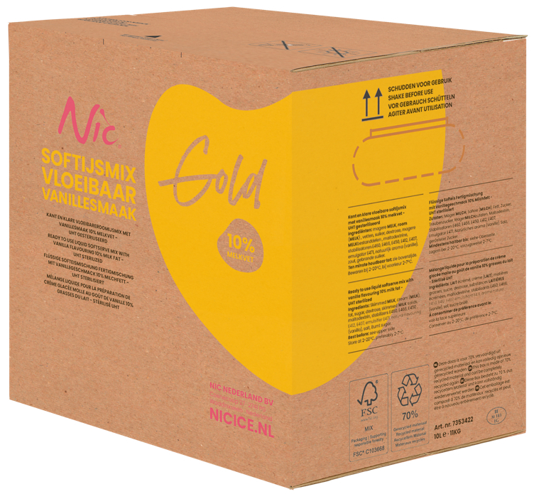 Nic softismix gold vanilje  10l