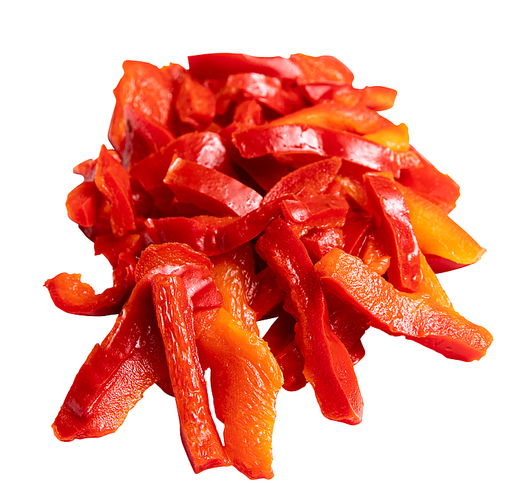 Paprika rød striml.     3x2kg