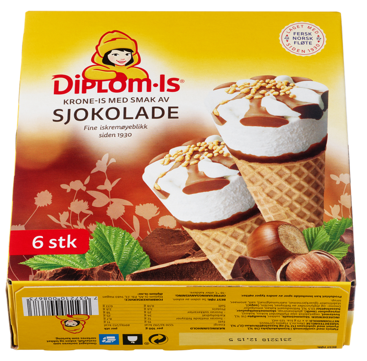 Krone-is sjokolade   0,75l